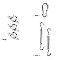 Nesling bevestigingsset voor schaduwdoek driehoek - thumbnail