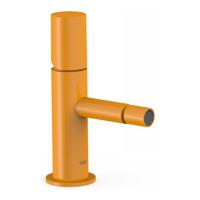 Bidetmengkraan Tres Study Exclusive 1-Knop Uitloop Recht 8 cm Rond Amber Geel - thumbnail