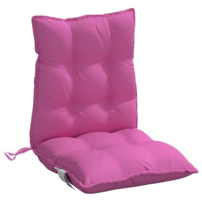 VidaXL Stoelkussens 2 st lage rug oxford stof roze