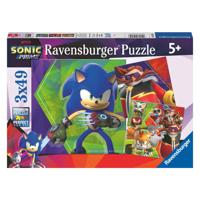 Ravensburger - sonic prime legpuzzel 3x49st. - thumbnail
