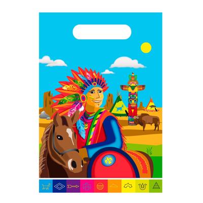 Indianen Party uitdeelzakjes - 8 stuks