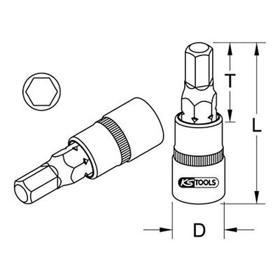 KS Tools 9181438 9181438 Verwisselbare kop 2 mm