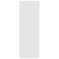 Apothekerskast 30x41x118 cm bewerkt hout wit - thumbnail