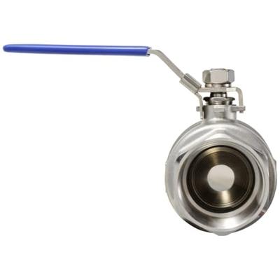 TRU COMPONENTS TC-2PC-DN50-316 TC-12770368 Standaard kogelkraan Schroefdraad (binnen): G2 64 bar (max) 1 stuk(s)