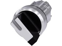 Siemens 3SU10522BF600AA0 3SU1052-2BF60-0AA0 Knevelschakelaar Metalen frontring, Hoogglans Zwart, Wit 1 x 90 ° 1 stuk(s) - thumbnail