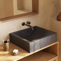 Kave Home Waskom 'Delina' 40 x 45cm, kleur Zwart - thumbnail