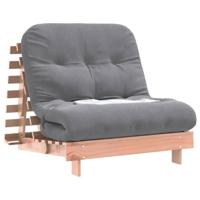 Futon slaapbank met matras 80x206x11 cm massief douglashout - thumbnail