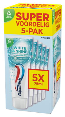 Aquafresh White & Shine Tandpasta 5-Pack Aquafresh White & Shine Tandpasta 5-Pack