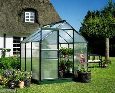 Tuinkas Popular 66 klassiek groen - 4 mm polycarbonaat - 193x195 cm