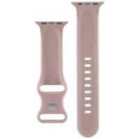 Hama Apple Watch 42/44/45/49 mm horlogeband siliconen armband polsbandje verwisselbaar roze - thumbnail