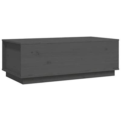Salontafel 100x50x35 cm massief grenenhout grijs