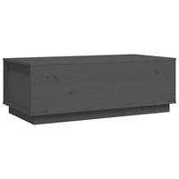 Salontafel 100x50x35 cm massief grenenhout grijs - thumbnail