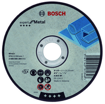 Bosch Accessoires Doorslijpschijven | Metaal | 180 mm | per 1 | 2608600316 - 2608600316