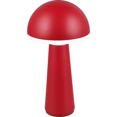 LED Tafellamp 2W - Rood Gegoten Aluminium - Aanpasbare Kleur & Oplaadbaar