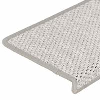 Trapmatten zelfklevend Sisal-Look 30 st 65x21x4 cm Platina - thumbnail