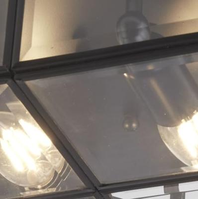 Searchlight Zwarte plafondlampFlush - 6769-26BK