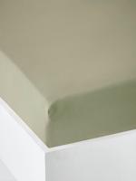 Effen jersey hoeslaken van Oeko-Tex® olijf - thumbnail