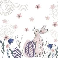 Duni Servetten Easter Post 33x33cm - thumbnail