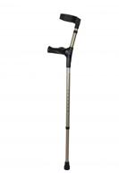 Elleboogkruk dubbel verstelbaar | Anatomische handgreep | Gesloten manchet | Max. gebruikersgewicht 100 kg | Brons metallic | PR30081-BZ - thumbnail