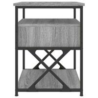 Nachtkastjes 2 st 40x42x55 cm bewerkt hout grijs sonoma eiken - thumbnail