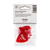 Dunlop 486PHV Gels Red Heavy Pick plectrum set 12 stuks - thumbnail