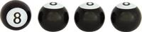 AutoStyle ventieldoppen 8 ball AV zwart 4 stuks - thumbnail