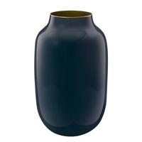Pip Studio Vaas Metaal Ovaal Middenblauw 30cm - thumbnail