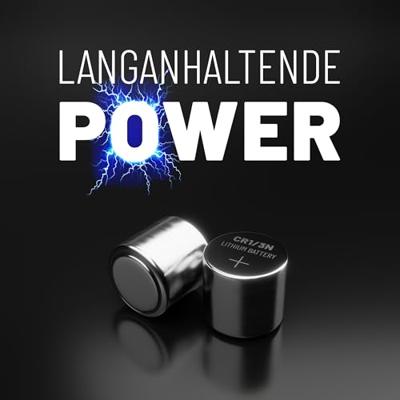 ABSINA CR1/3N lithium batterij 3V - batterij CR11108 lekvrij en met lange houdbaarheid - batterij CR1/3N met 160mAh - DL 1/3N, 2L76, batterij CR 1/3N, DL1/3N, CR1 3N, knoopcel CR1/3N 3V