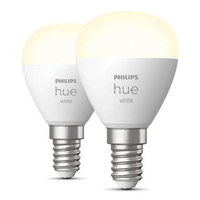 Philips Hue LED-lamp (2 stuks) 871951435677100 Energielabel: G (A - G) Hue White Luster Doppelpack 2x470lm E14 11.4 W Warmwit