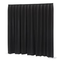Wentex Pipe and drape Dimout gordijn 330x300cm geplooid zwart - thumbnail