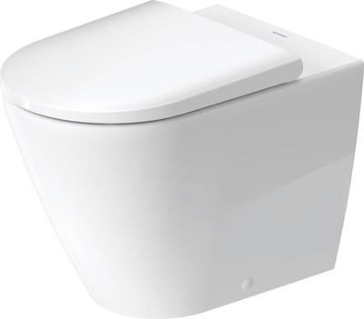 Toilet Duravit D-Neo HygieneGlaze Staand Rimless Diepspoel 58 cm Hoogglans Wit Duravit