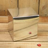 Bonbon doosjes - Chocolade doosje - Zilver glans KUBUS - 24 stuks - thumbnail