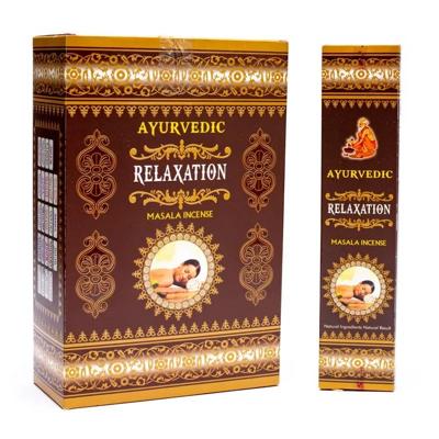Ayurvedische Masala Wierook Relaxation (12 doosjes) Ayurvedische Masala Wierook Relaxation (12 doosjes)