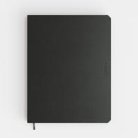 Notitieboek de KEMPEN Ashblack 171x220mm blanco 192 pagina&apos;s 90gr zwart - thumbnail