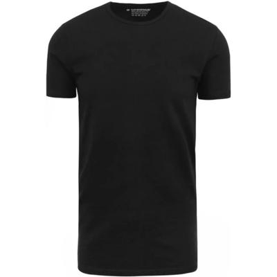 Garage Semi Bodyfit T-shirt R-neck Basic T-shirts Black
