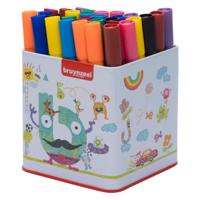 Bruynzeel triple viltstiften blik met 50 kleuren - thumbnail