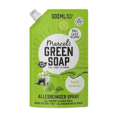 Marcel&apos;s Green Soap Refill - allesreiniger spray - basilicum & vetiver - 500ml - thumbnail