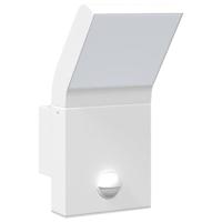 VidaXL Buitenwandlamp led met sensors gegoten aluminium wit - thumbnail