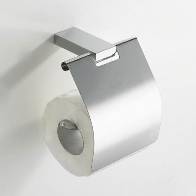 Wiesbaden Eris toiletrolhouder met klep chroom