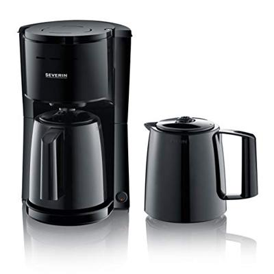 Severin KA 9307 Koffiezetapparaat Zwart Capaciteit koppen: 8 Met thermoskan