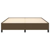 Bedframe stof donkerbruin 160x200 cm - thumbnail