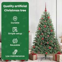 VidaXL Kunstmatige inklapbare kerstboom groen 150 cm pvc en metaal - thumbnail