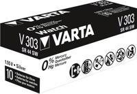 Varta Knoopcel 303 1.55 V 1 stuk(s) 160 mAh Zilveroxide SILVER Coin V303/SR44 NaBli 1 - thumbnail