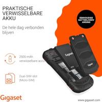 Gigaset GLX8 - Robuuste 4G outdoor telefoon - Stof en water-bestendig volgens IP68-norm - Dual SIM - Zonder contract - Bluetooth-Versie 5.0-2.4-inch LCD-scherm, zwart/oranje - thumbnail