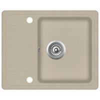 Gootsteen enkele bak graniet beige - thumbnail