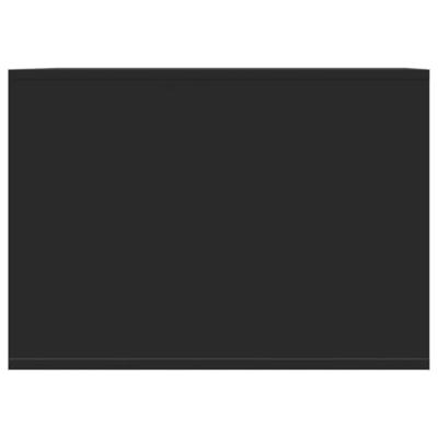 Kattenbakkast 47x59x42 cm bewerkt hout zwart