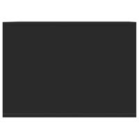 Kattenbakkast 47x59x42 cm bewerkt hout zwart - thumbnail