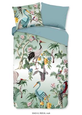 Good Morning Dekbedovertrek "kraanvogel" - Multi - (140x200/220 cm) - Katoen Good Morning Dekbedovertrek "kraanvogel" - Multi - (140x200/220 cm) - Katoen