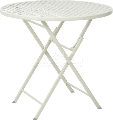 Ambiance Bistrotafel Metaal Ø75cm Wit