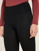 Icebreaker Merino 260 Tech High Rise Thermobroek Dames Black M - thumbnail